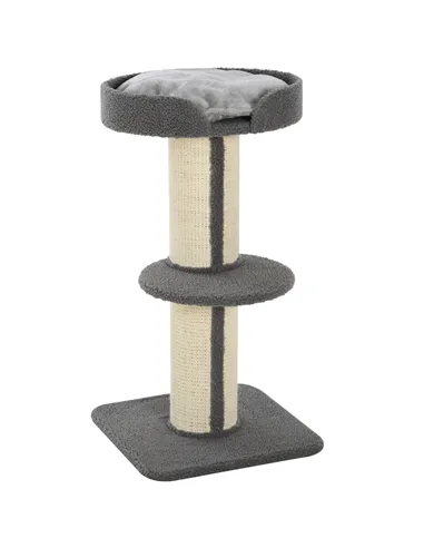 PawHut 91cm Cat Tower Scratching Posts Cat Tree for Indoor Kittens Activity Centre Grey