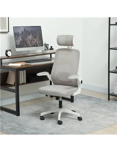 HOMCOM Multi-Adjust Office Chair - Grey