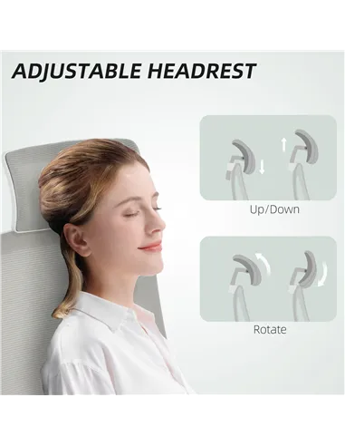 HOMCOM Multi-Adjust Office Chair - Grey