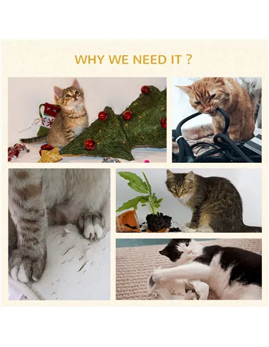 PawHut 104 cm Cat Tree, Cat Condo Tree Tower, Cat Activity Centre with Scratching Posts, Plush Perch, Hanging Ball - Grey