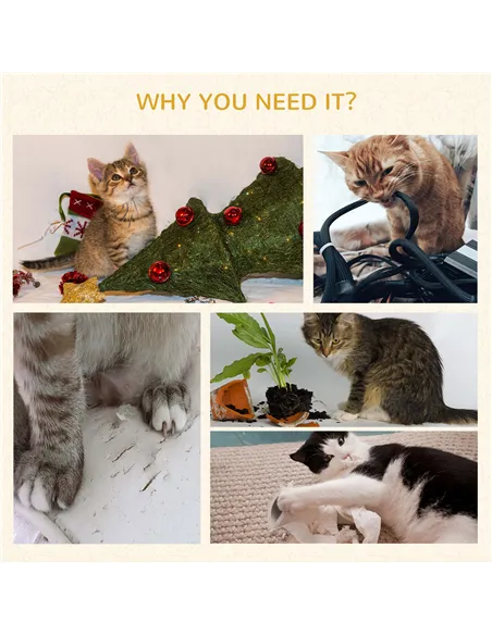 PawHut Cat Tree Tower for Indoor Cats Cat Scratching Post Climbing Activity Centre w/Jute Scratching Pad, Toy Ball, Cat House - 