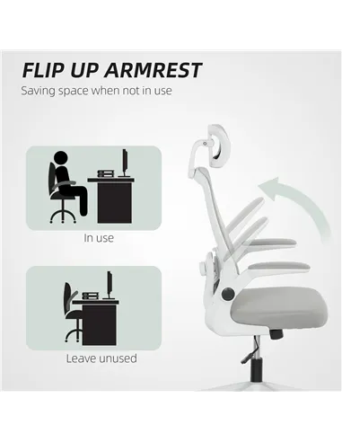 HOMCOM Multi-Adjust Office Chair - Grey