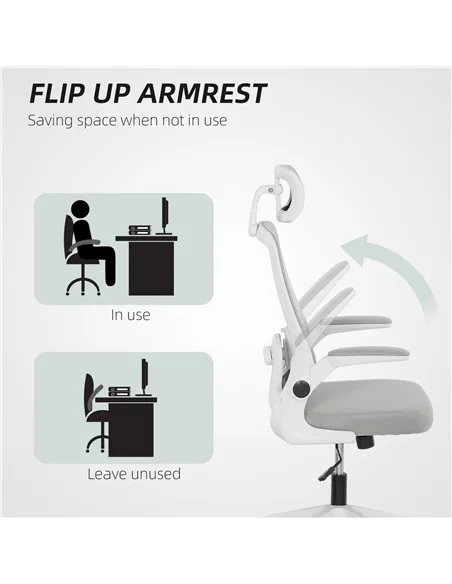 HOMCOM Multi-Adjust Office Chair - Grey
