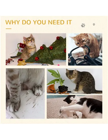 PawHut Cat Tree Cat Scratching Post for Indoor Cats Kitten Play Tower Activity Centre Climbing Stand with Dangling Ball Beige