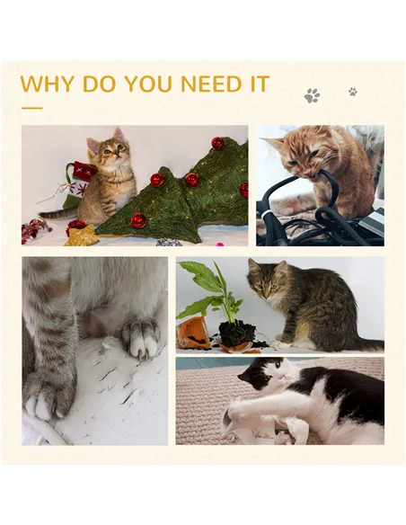 PawHut Cat Tree Cat Scratching Post for Indoor Cats Kitten Play Tower Activity Centre Climbing Stand with Dangling Ball Beige