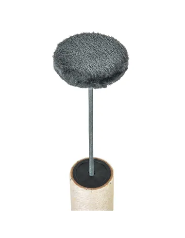 PawHut Floor to Ceiling Cat Tree for Indoor Cats Play Tower Climbing Activity Center Scratching Post Platforms Condo Adjustable 