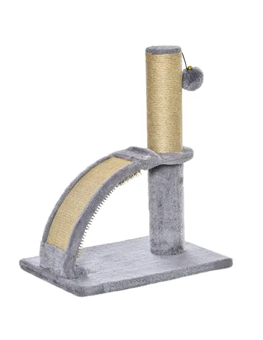 PawHut Cat Tree for Indoor Cats Climbing Activity Center Kitten Tower Furniture with Jute Post Scratching Massage Board Hanging 