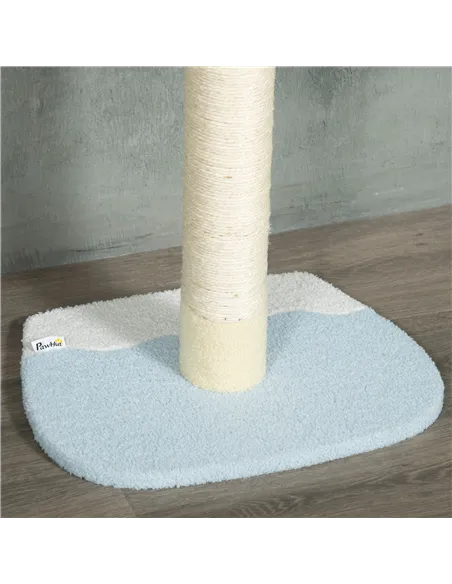 PawHut 260cm Adjustable Floor-To-Ceiling Cat Tree w/ Anti-Tipping Kit, Toy Ball