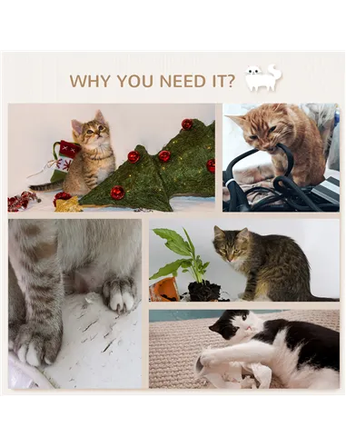 PawHut 8 Piece Cat Shelves Set, with Cat House, Three Perches, Three Scratching Posts