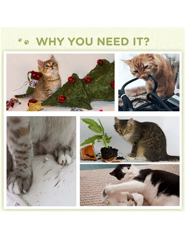 PawHut 52cm Small Cat Tree for Indoor Cats, Scratching Posts with Two Beds, Toy Ball