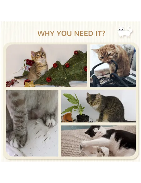 PawHut Four-Piece Cat Wall Furniture, with Hammock, Ladder, Platforms, Steps, for Indoor Use - Grey