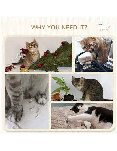 PawHut Three-Piece Wall-Mounted Cat Shelves, with Hammock, Ladder, Platforms, Scratching Post - Grey