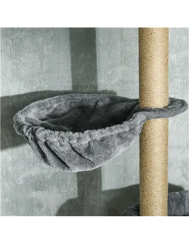 PawHut Floor to Ceiling Cat Tree for Indoor Cats, 6-Tier Play Tower Climbing Activity Center with Scratching Post, Platforms, Be