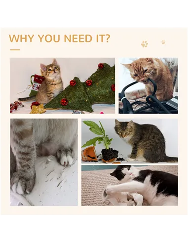 PawHut Two-In-One Cat House, Cat Scratching Board with Scratcher, Catnip, Cat Cardboard Scratcher for Indoor Cats