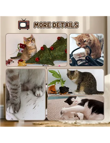 PawHut TV-Shaped Scratching Board with Scratcher, Catnip, Toy Rat, Cat Scratcher for Indoor Cats, 43 x 23 x 32.5cm