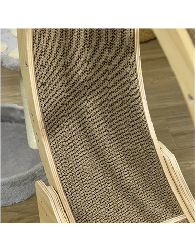 PawHut Four-Piece Cat Scratching Board, Cat Treadmill Replacement, 55 x 26cm - Brown