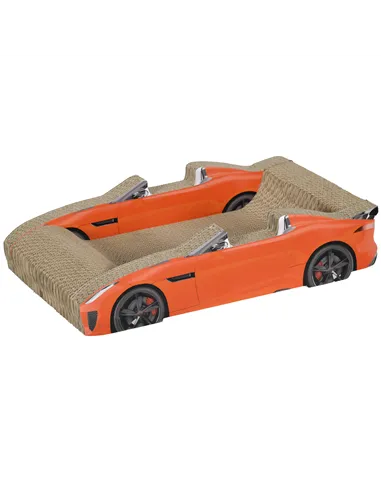 PawHut 2 in 1 Cat Scratching Board with Catnip, Car-shaped