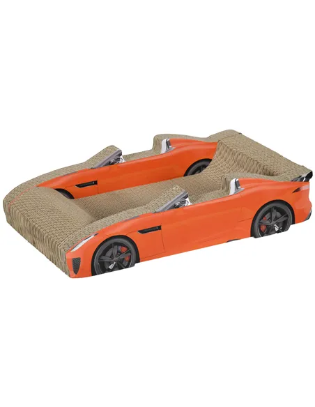 PawHut 2 in 1 Cat Scratching Board with Catnip, Car-shaped