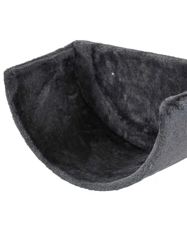 PawHut 4PCs Wall-Mounted Cat Shelves w/ Scratching Post, Hammock, Nest - Dark Grey