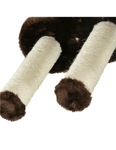 PawHut 4PCs Wall-Mounted Cat Shelves w/ Scratching Post, Hammock, Nest - Brown