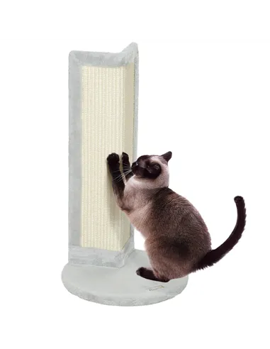 PawHut 56cm Corner Cat Scratching Post with Sisal Scratching Pad, Grey