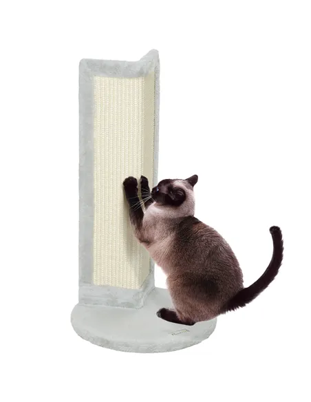PawHut 56cm Corner Cat Scratching Post with Sisal Scratching Pad, Grey