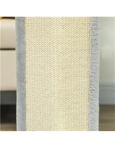 PawHut 56cm Corner Cat Scratching Post with Sisal Scratching Pad, Grey