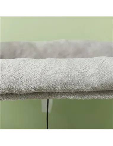 PawHut 132cm Cat Tree w/ Scratching Posts, Pad, Cat Bed, Cat House, Jumping Platform, Grooming Brush, Anti-Tip Kit, Light Grey