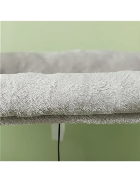 PawHut 132cm Cat Tree w/ Scratching Posts, Pad, Cat Bed, Cat House, Jumping Platform, Grooming Brush, Anti-Tip Kit, Light Grey