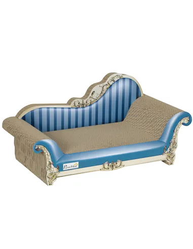 PawHut 2-in-1 Cat Scratching Board with Catnip for Indoor Cats, 26.5 x 57 x 26.5cm, Blue