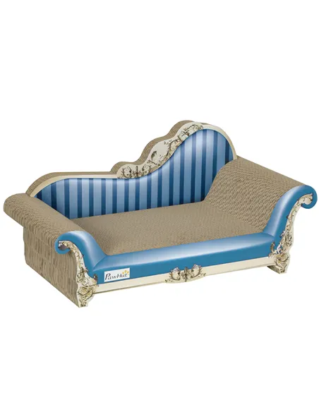 PawHut 2-in-1 Cat Scratching Board with Catnip for Indoor Cats, 26.5 x 57 x 26.5cm, Blue