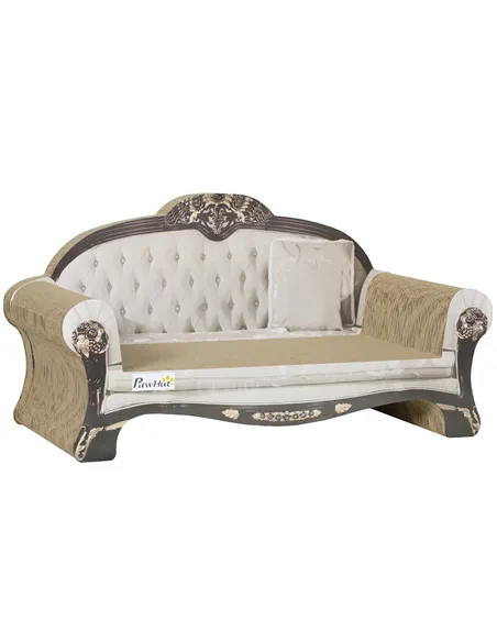 PawHut 2-in-1 Cat Scratcher with Organic Catnip for Indoor Cats, 29.5 x 56 x 26cm, Brown