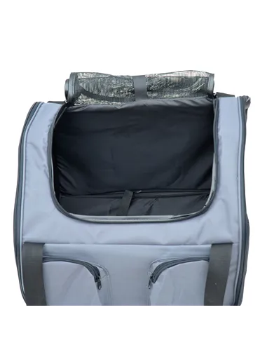 PawHut Pet Carrier Folding Bag Car Seat Cat Dog Puppy Kennel Portable Travel Cage Tote Case Mesh Holder House Grey