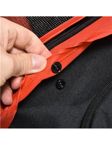 PawHut Dog Stroller Foldable Pet Pram, 3 Wheels Dog Pushchair with Brake, for Small Miniature Breeds, Cats, Red