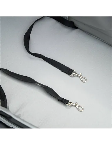 PawHut Dog Pram Dog Stroller Foldable Pet Pushchair with 4 Wheels, Safety Leashes, Cup Holder for Small Dogs, Grey