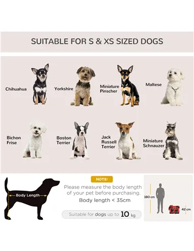 PawHut Foldable Pet Carrier for Small and Miniature Dogs, Portable Cat Carrier Soft Side Pet Travel Crate with Removable Mat, St