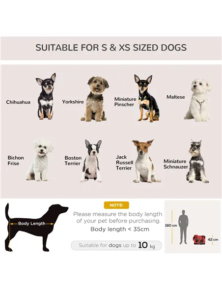 PawHut Foldable Pet Carrier for Small and Miniature Dogs, Portable Cat Carrier Soft Side Pet Travel Crate with Removable Mat, St