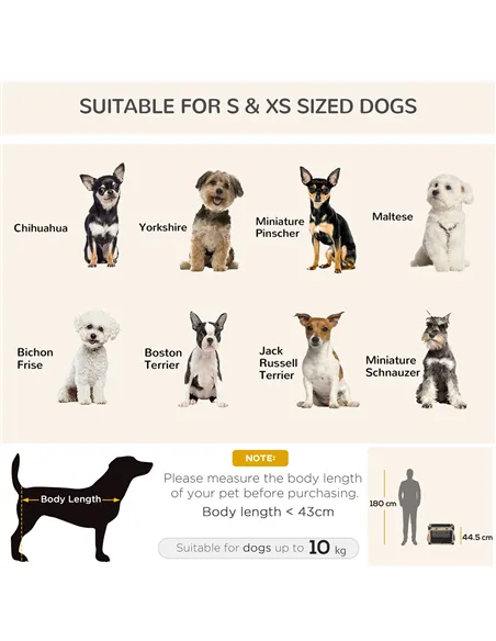 PawHut Foldable Pet Carrier, with Cushion, for Small Dogs and Cats