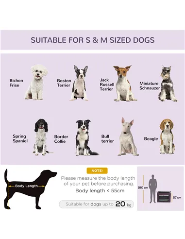 PawHut 80cm Pet Carrier, with Cushion, for Small and Medium Dogs - Purple