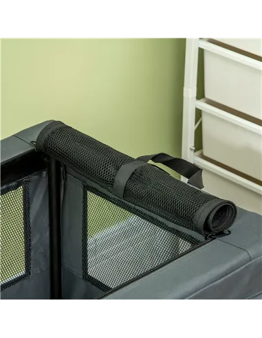 PawHut 69cm Pet Carrier, with Cushion, for Miniature and Small Dogs - Grey