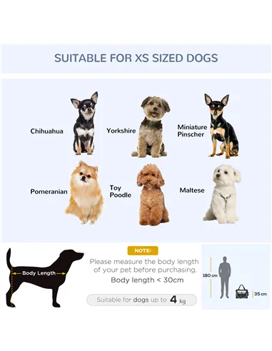 PawHut 51cm Foldable Pet Carrier, with Cushion, for Mini Dogs and Cats - Grey