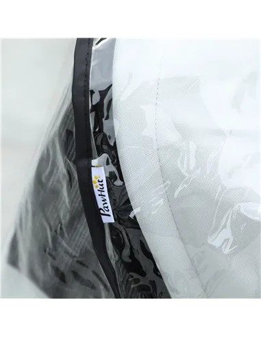 PawHut Dog Stroller Rain Cover, Cover for Dog Pram Stroller Buggy w/ Rear Side Entry