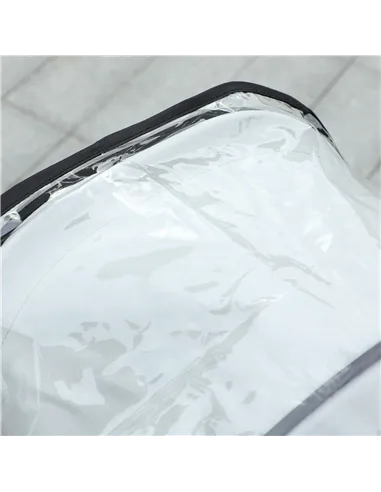 PawHut Dog Stroller Rain Cover, Cover for Dog Pram Stroller Buggy w/ Rear Side Entry