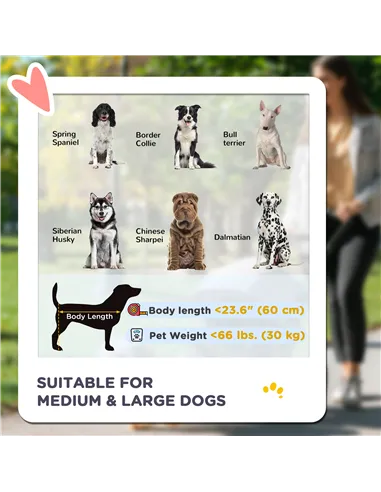 PawHut Foldable Pet Stroller, with Universal Wheels, Shock Absorber, for Medium and Large Dogs - Red