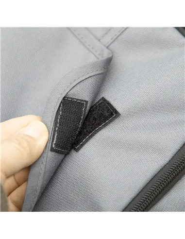 PawHut Dog Pram Dog Stroller 4 Wheels Pet Pushchair with Rolling Door, Cushion, Safety Leashes, for Small and Medium Dogs, Grey