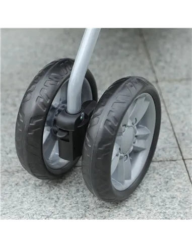 PawHut Dog Stroller with Cover for Small Miniature Dogs, Folding Cat Pram Dog Pushchair with Cup Holder, Storage Basket, Reflect