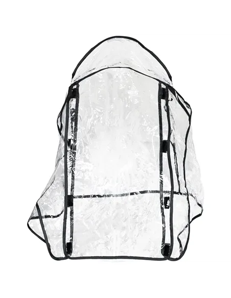 PawHut Rain Cover for Dog Pram Stroller, with Front and Rear Entry