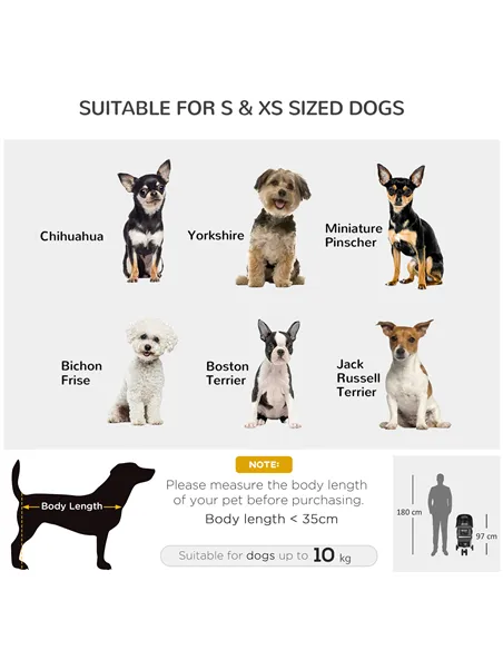 PawHut Pet Travel Stroller with Rain Cover, 3 Wheels Foldable Cat Dog Pushchair with Storage Basket and Cupholder for Small Mini