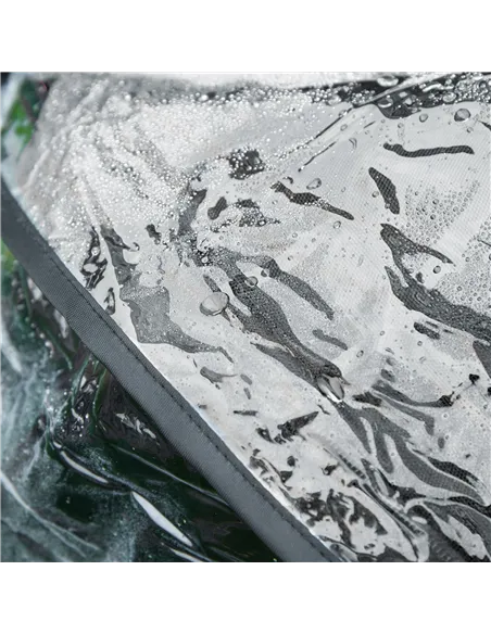 PawHut Detachable Pet Stroller with Rain Cover, 3 In 1 Cat Dog Pushchair, Foldable Carrying Bag w/ Universal Wheels, Brake, Cano