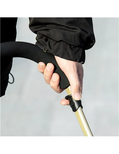 PawHut Detachable Pet Stroller with Rain Cover, 3 In 1 Cat Dog Pushchair, Foldable Carrying Bag w/ Universal Wheels, Brake, Cano